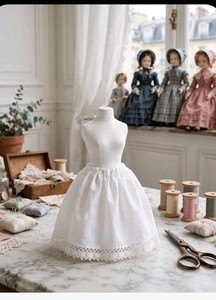 White Madame Alexander Doll Little Women Meg Petticoat Benefit Charity 
