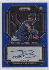 2022 Panini Prizm Rookie Blue Wave /50 Thomas Szapucki #RA-TS Auto 10k8