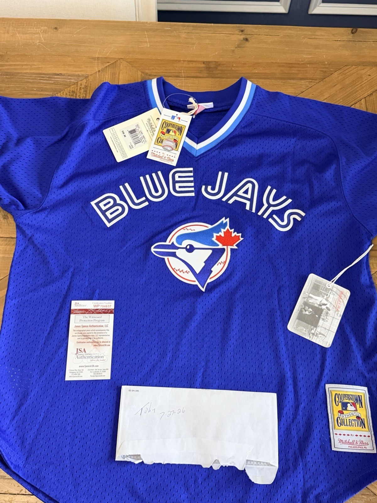 Roberto Alomar Autographed   Toronto Blue Jays Mitchell & Ness Jersey JSA COA