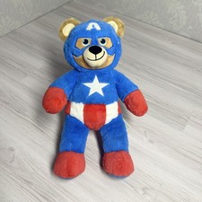Build A Bear Marvels Captain America Plush Toy BABW 2016 Avengers Collectors