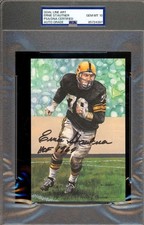 Ernie Stautner Gem Mint 10 PSA DNA Signed Goal Line Art Card GLAC HOF 1969