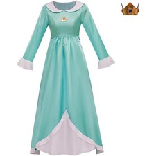 Princess Daisy Yellow Dress Cosplay Outfit Adult Plus Size Fancy Costume