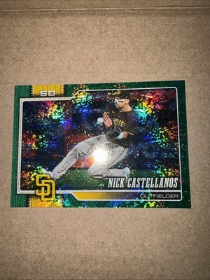 Topps 2026 Series 2 Nick Castellanos Padres Green Foil #437 44/99