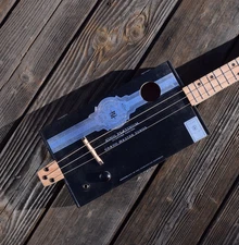 Cigar box guitar, 3 string guitar, one-of-a-kind handmade cbg, cbgworkshop