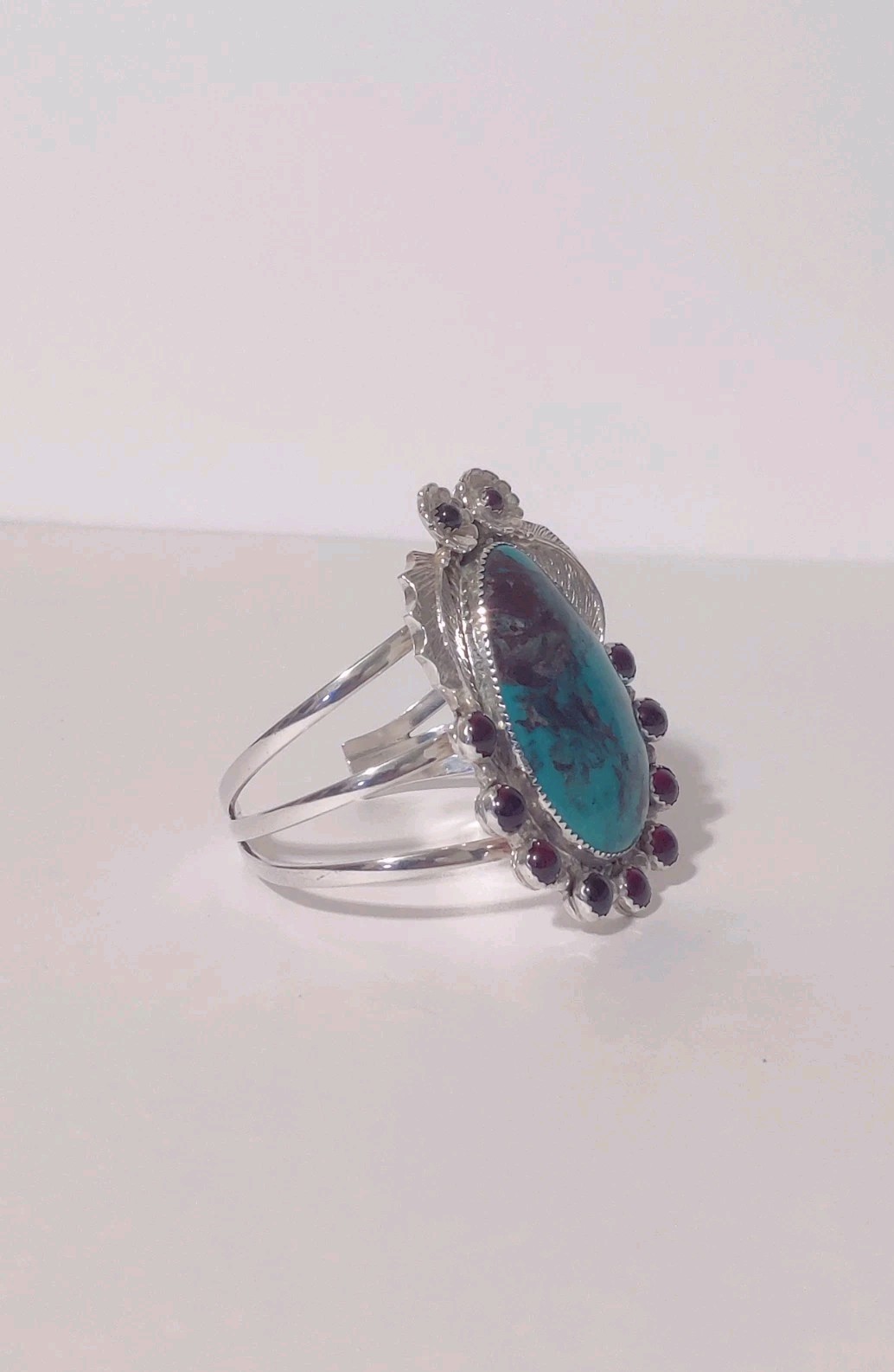 Large Unsigned Statement Native American Turquois… - image 4
