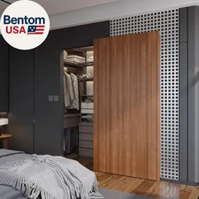 42Inch Concealed Sliding Barn Door Hardware with Soft Close Mechanism, Wall Moun