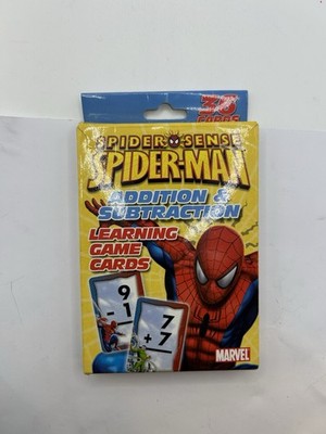 Marvel Spider-Man ''Spider Sense'' math Flash Cards Learning Game Cards (+/-)