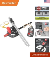 Professional Miter Gauge 2000 SE with UHMW Slick Base & Aluminum Dual 45 Fence