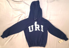 University of Rhode Island Rams SMALL navy blue hoodie sweatshirt NCAA college