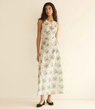 NWT Doen Countryside style cotton lightweight blue sleeveless dress long