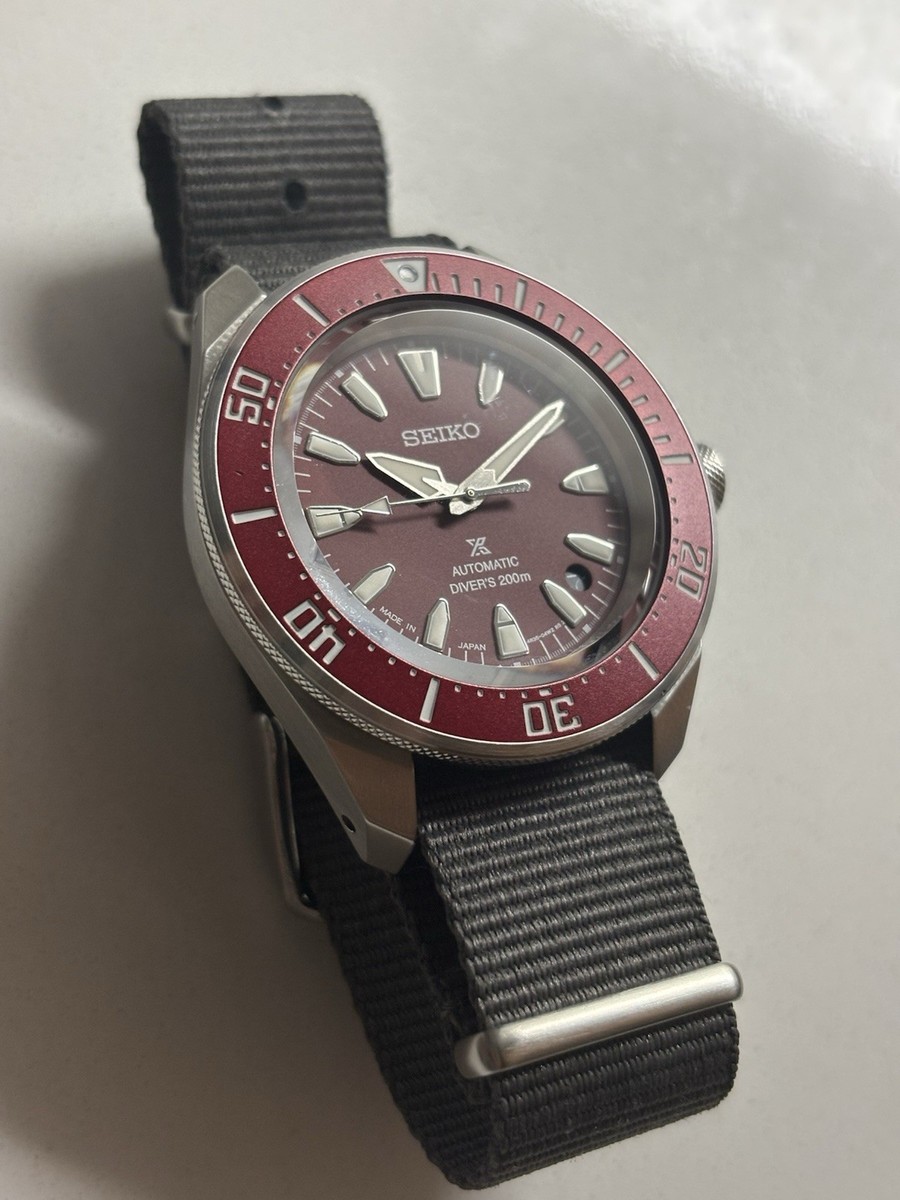 Seiko Samurai SRPL11 with Sapphire Crystal on Seiko nato strap View 3