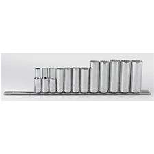 Proto J52209 38 Drive 12 Pc. Metric Deep Socket Set - 12 Point