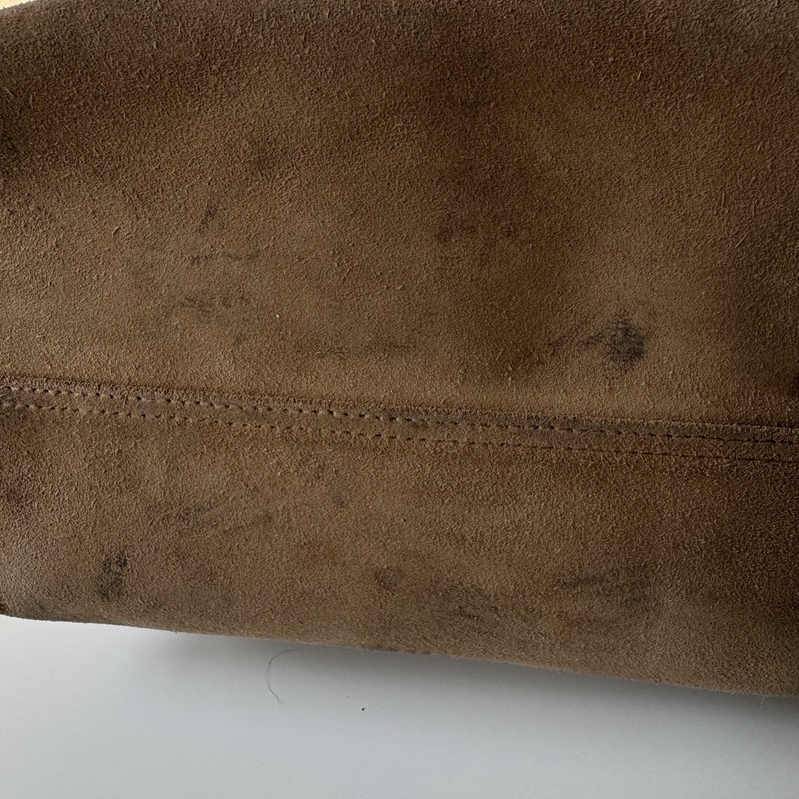 Madewell Essential Suede Bucket Tote Bag Tawny Khaki 10.5" W x 13.5" H x 6" D thumbnail 15