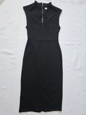 Almost Famous Little Black Dress Size M Midi Zip Back 