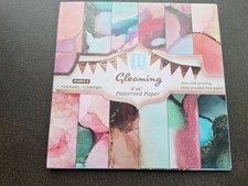 6x6 Patterned Cardstock Craft And Scrapbooking Supplies 24 Sheets Gleaming