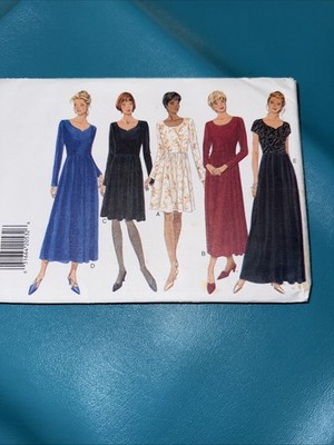 Uncut Butterick Misses 14-16-18 Empire Waist Princess Evening Dress Pattern  3756 | eBay