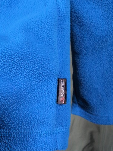 HELLY HANSEN POLARTEC Mens Fleece Jumper Size Large - 1/4 Zip Blue Pullover - Picture 3 of 10