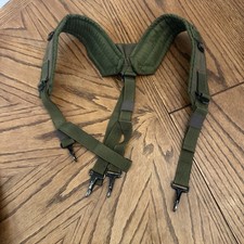 Vintage USGI OD Green Nylon LC-1 Alice Equipment Y Harness Suspenders