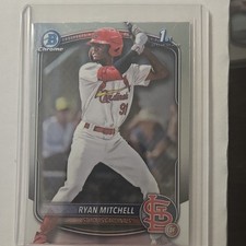 Bowman 2025 Draft Ryan Mitchell Rookie BDC-77 St. Louis Cardinals Baseball