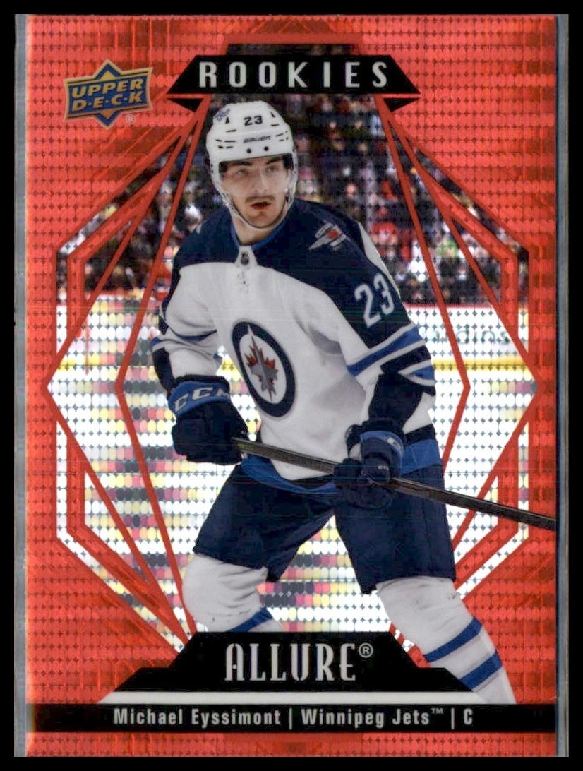 2022-23 Upper Deck Allure #107 Michael Eyssimont Autographs Red Rainbow