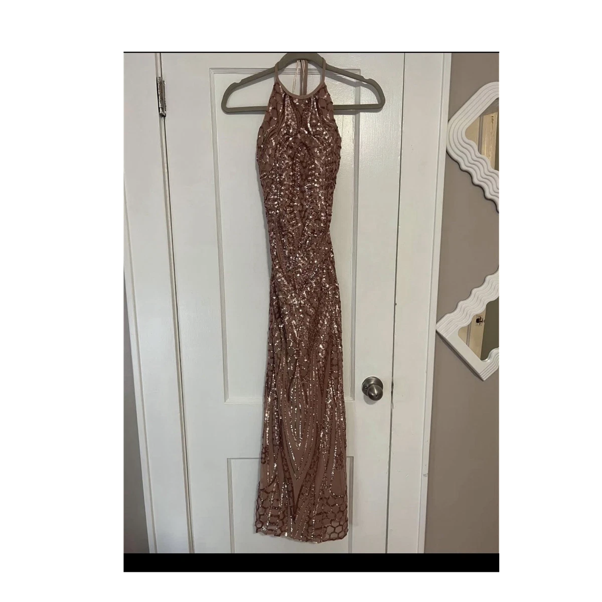Sequin Halter Dresses for Women for sale | eBay