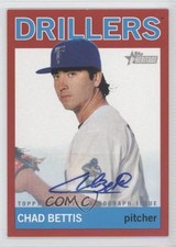 2013 Topps Heritage Minor League Edition Real One Red 6/10 Chad Bettis Auto b9e