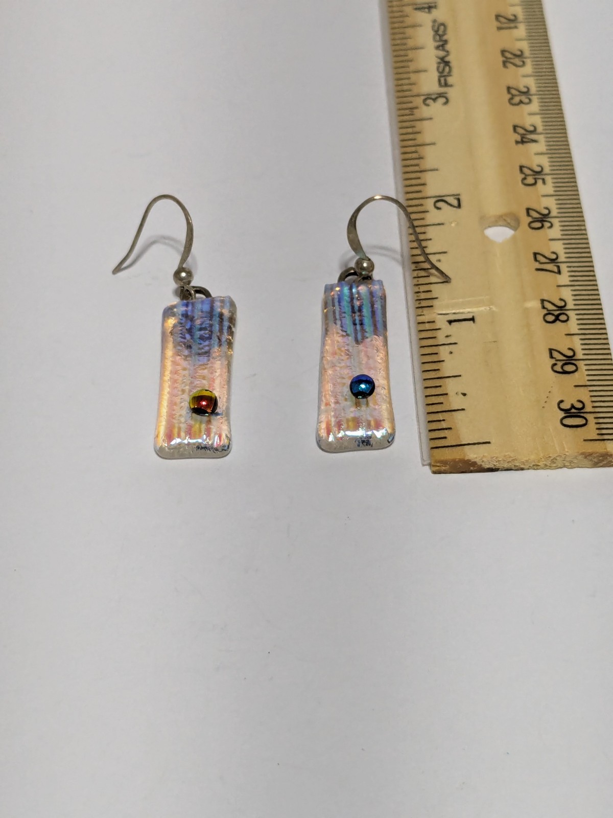 Multicolor Iridescent Dichroic Rectangular Glass … - image 13