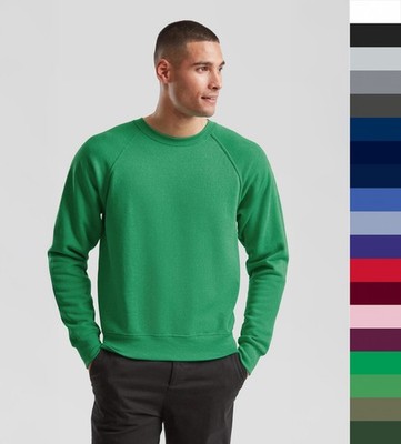 2er Pack Fruit of the Loom Herren Basic Sweatshirt Pullover S-2XL 17 Farben NEU