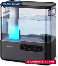 5L Humidifiers for Bedroom Large Room, 36H Top Fill Cool Mist Humidifier with Es