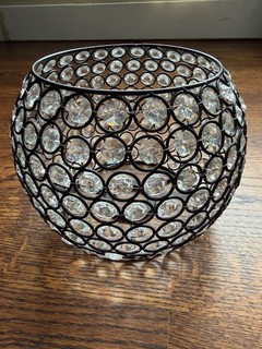 Crystal lamp shade spherical Fits Standard floor lamps