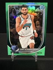 2025-26 Bowman University Basketball Santi Aldama #BCV-200 Green Refractor /99🏀