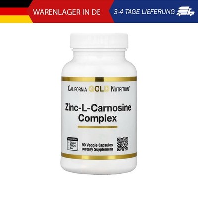 California Gold Nutrition, Zinc-L-Carnosine Complex, Zink-L-Carnosin-Komplex, 90