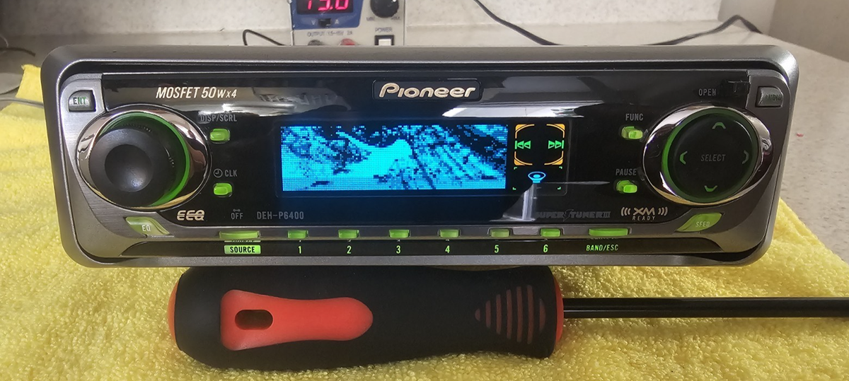 Vintage Pioneer Old school DEH-P6400 HU Dolphins Display RARE IOB