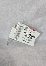 Vintage Bill Brown Motors Rain Gauge Recorder Metal Buick Gmc Shattuck Oklahoma