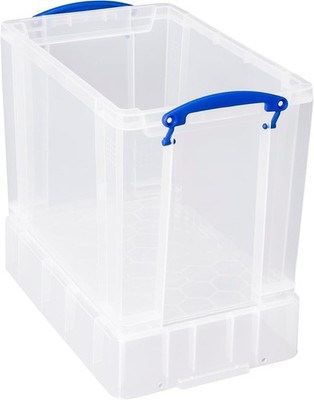 Really Useful Kunststoff Aufbewahrungsbox 19 Liter mit XL Deckel klar LIEFERUNG AM NÄCHSTEN TAG