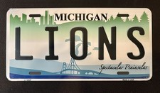 NEW ๐ฅ DETROIT LIONS ~ LICENSE NOVELTY PLATE ~ MADE in USA ๐ฅ SHOW YOUR SPIRIT