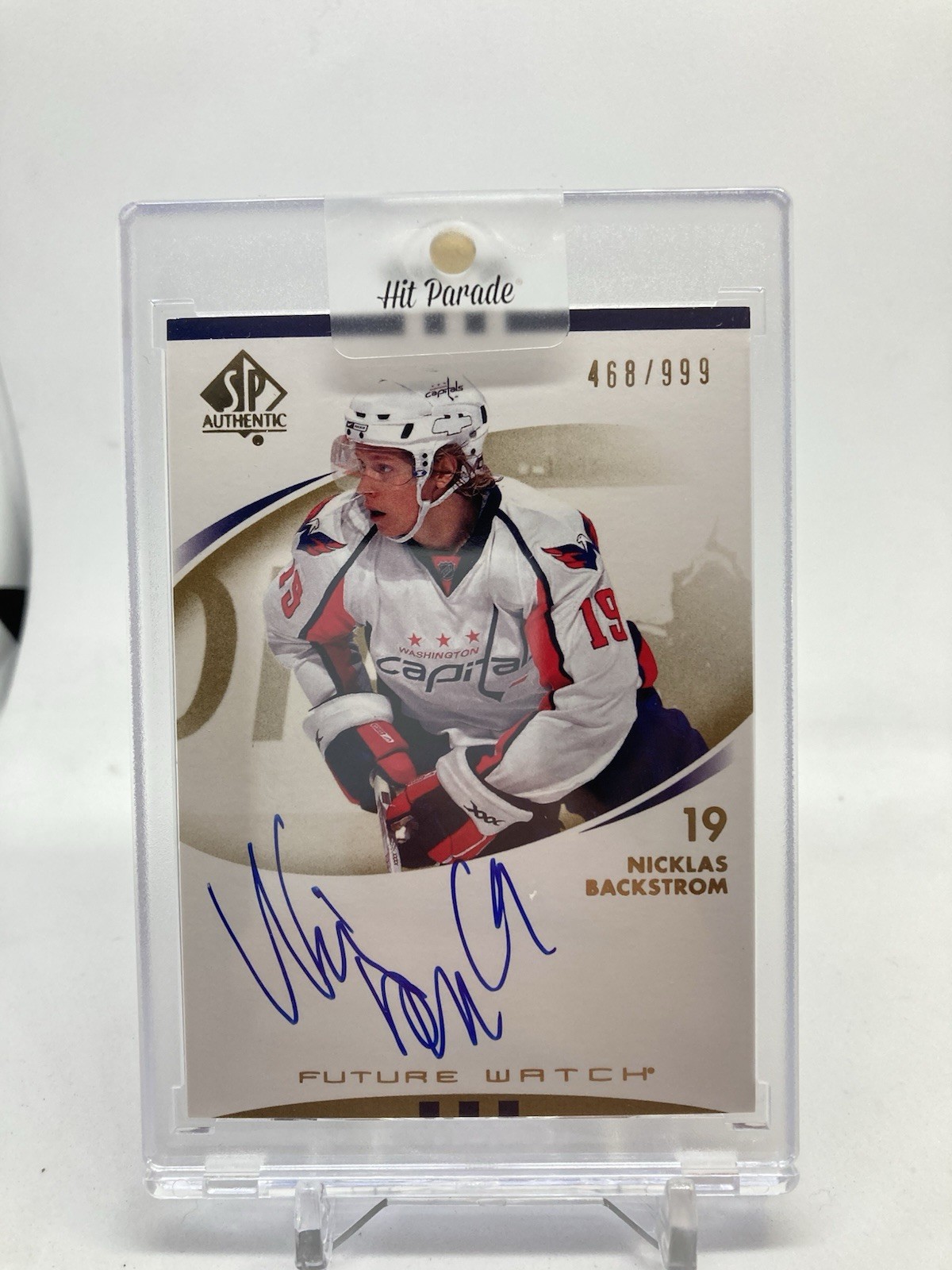 07-08 SP Authentic Nicklas Backstrom /999 Auto Rookie Future Watch Capitals 2007