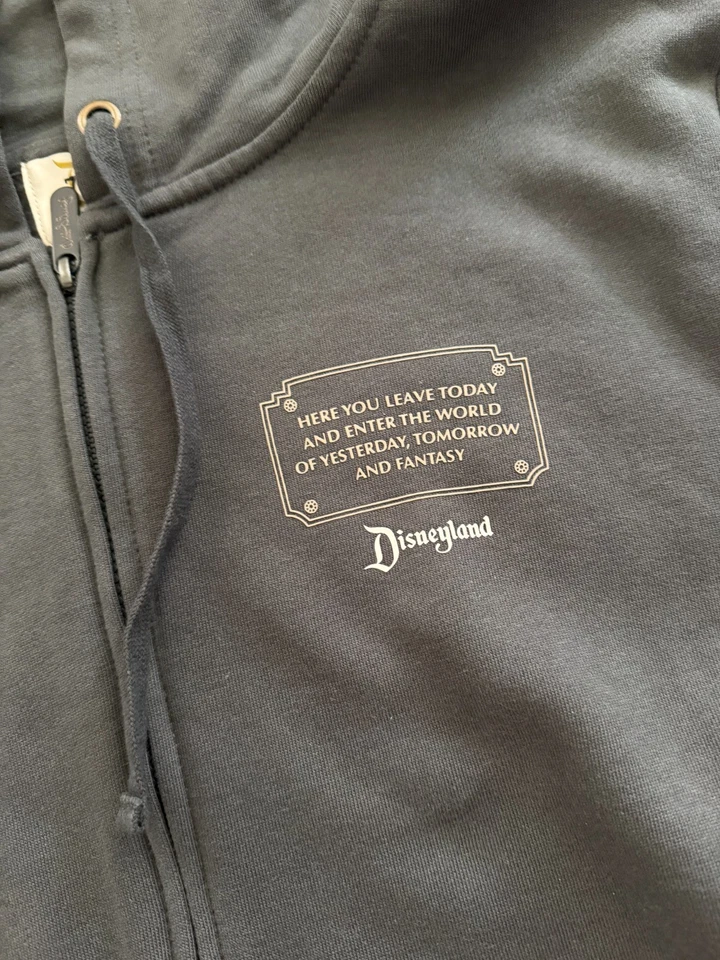 Disneyland Resort Vault 70th Anniversary Walt Disney Quotes ZipUp Hoodie, Large - Image 3 of 4