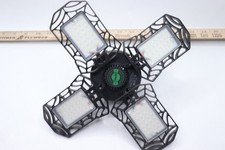 LED Garage Light Deformable Folding Ceiling Lights with 4 Adjustable Panels