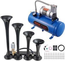 4 Trumpet Air Horn Kit 150dB 12V 120psi