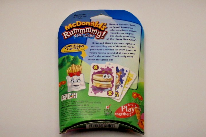 RARE Mcdonald's Rummy Card Game 48 cards | eBay