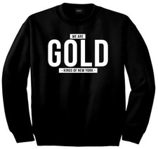 Kings of NY We Are Gold Street Style Printed Crewneck Sweatshirt New York NYC