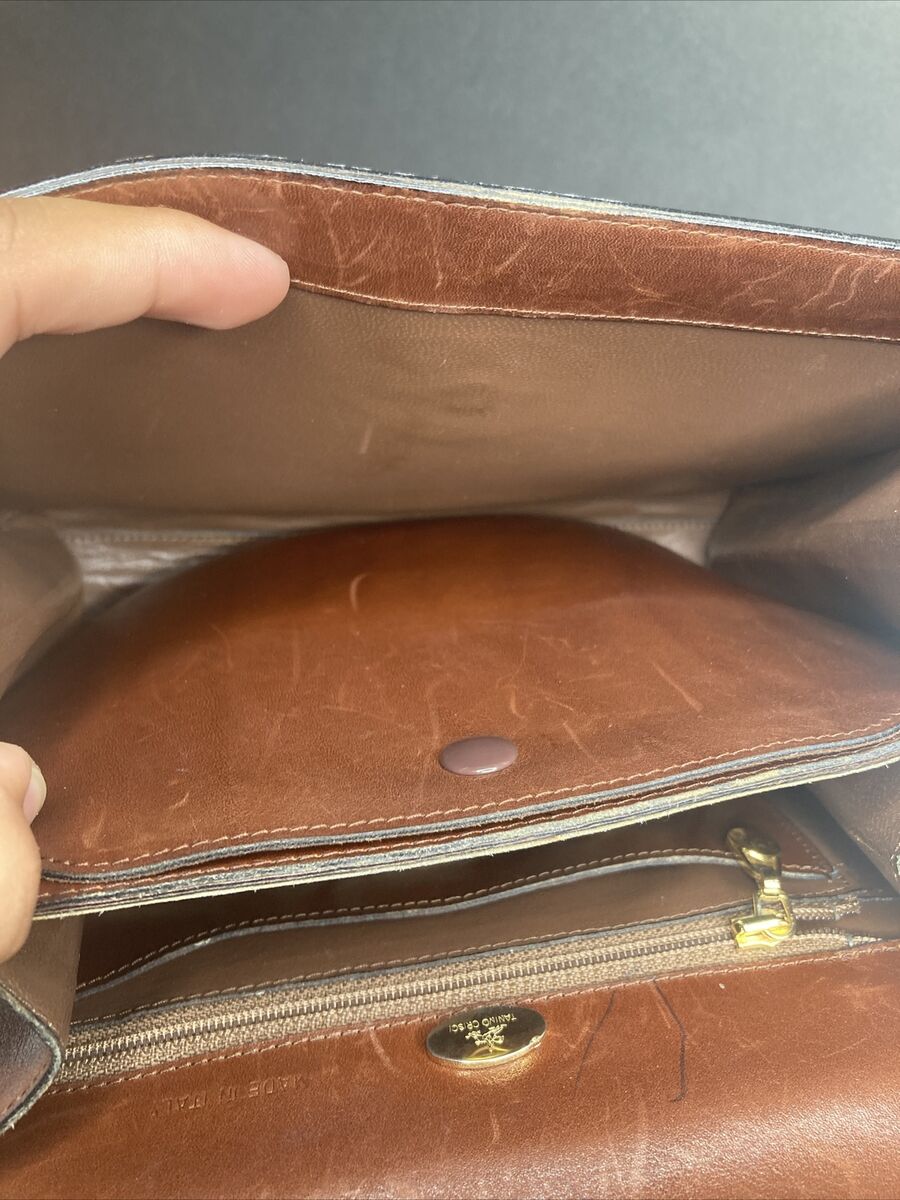 Authentic Tanino Crisci leather small handbag made in Italy Authentic Tanino Crisci leather small handbag made in Italy
