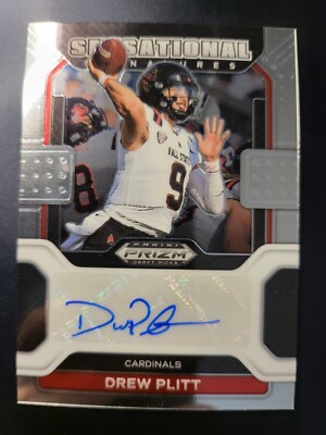 2023 Prizm Draft Picks Drew Plitt RC Autograph Sensational Card #ss-dpl