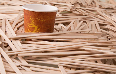 Birch Wood Coffee Stirrers, 7 Inch Coffee Stir Sticks (1000 Pack) Eco-Friendl...