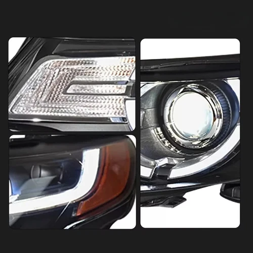 Par de luces delanteras LED negras para Land Rover Discovery Sport 2016-2018 - Imagen 6 de 6