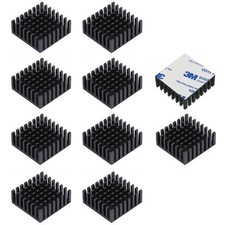 10Pcs Small Heat Sink 25x25x10mm  Thermal Conductive Adhesive Tape 25mm Heat...