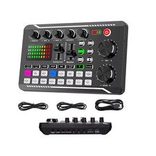 Live Sound Card and Audio Interface W/ DJ Mixer and Voice Changer for Streaming