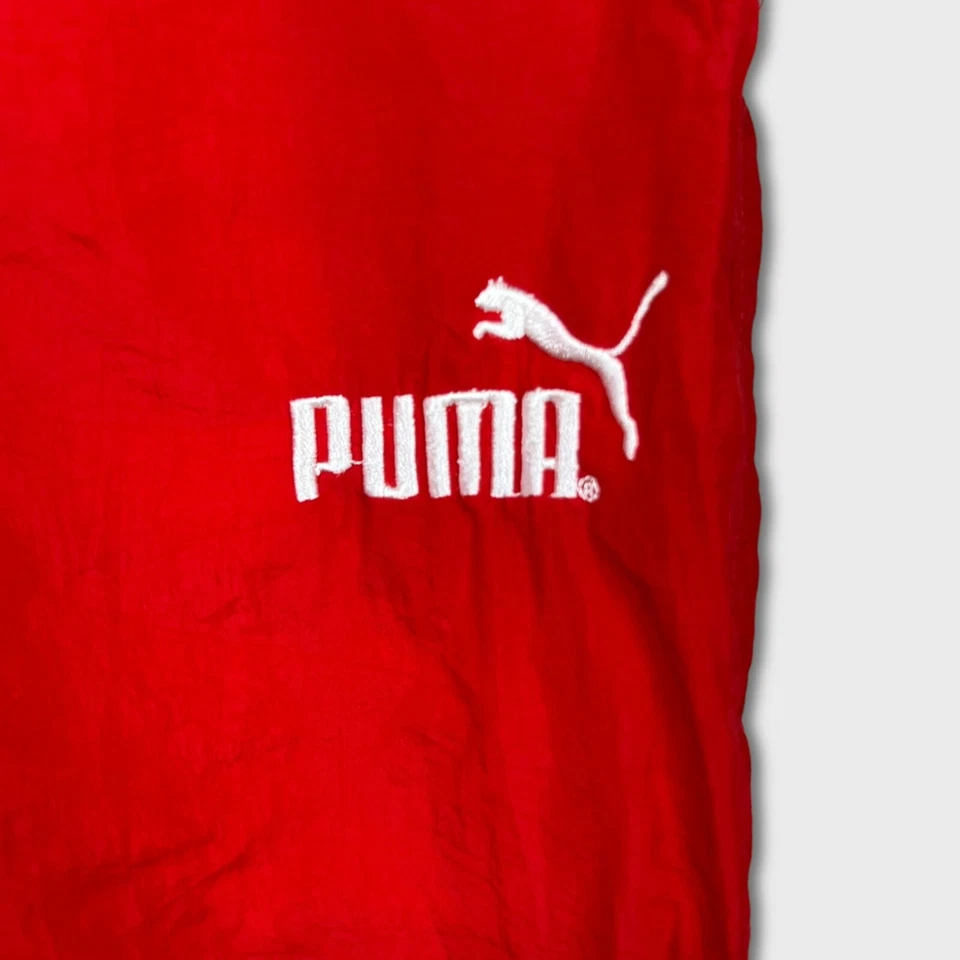 Pantalones de chándal Puma vintage años 90 para hombre grandes rojos gimnasio deportes comodidad atlético jogger Foto 2 de 4