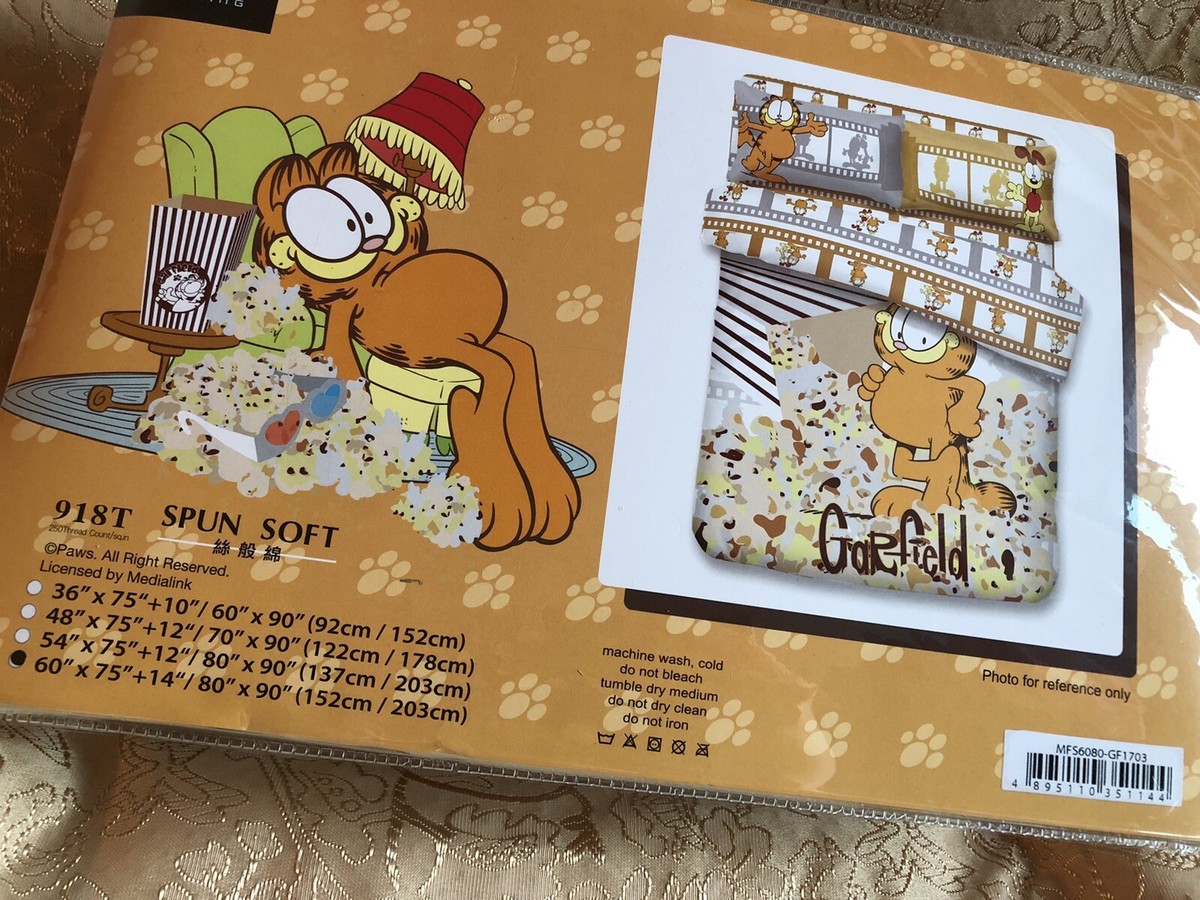 ヴィンテージ78年US製ガーフィールド シーツ/ベッドカバー/ 枕カバーセット ヴィンテージ GARFIELD 布団カバー ベッドシーツ ボックスシーツ